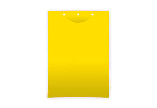 Клеевая цветоловушка для мониторинга лист пластик желтая 21х30 см